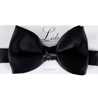 LIDO BLACK ADJUSTABLE BOW TIE-accessories-BIGGUY.COM.AU