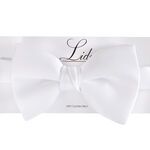 LIDO WHITE ADJUSTABLE BOW TIE-accessories-BIGGUY.COM.AU