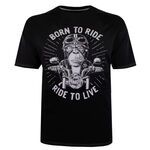 KAM MONKEY BORN TO RIDE T-SHIRT-new arrivals-BIGGUY.COM.AU