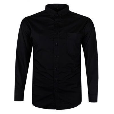 KAM PLAIN BUTTON-DOWN L/S SHIRT-shirts casual & business-BIGGUY.COM.AU