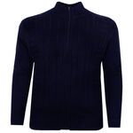 KAM KNIT WEAVE FULL ZIP CARDIGAN-new arrivals-BIGGUY.COM.AU