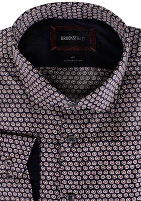BROOKSFIELD GEO FIREWORK L/S SHIRT-sale clearance-BIGGUY.COM.AU