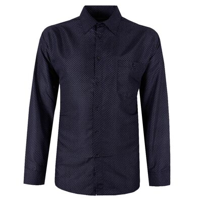 CIPOLLINI LINED-DOT L/S SHIRT -sale clearance-BIGGUY.COM.AU