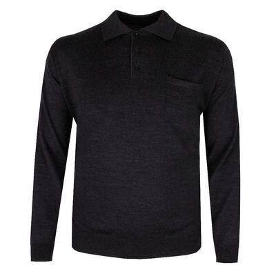ANSETT BUTTON COLLAR PULLOVER-sale clearance-BIGGUY.COM.AU