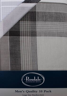 ROSDALE QUALITY 10 PK HANDKERCHIEFS-accessories-BIGGUY.COM.AU