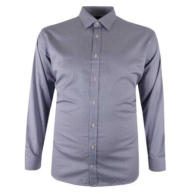 BROOKSFIELD ZIG-ZAGGED L/S SHIRT-sale clearance-BIGGUY.COM.AU