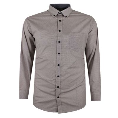 CASA MODA FAWN CIRCLE L/S SHIRT-shirts-BIGGUY.COM.AU