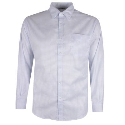 CAMBRIDGE 298 CHECK L/S BUSINESS SHIRT-shirts casual & business-BIGGUY.COM.AU