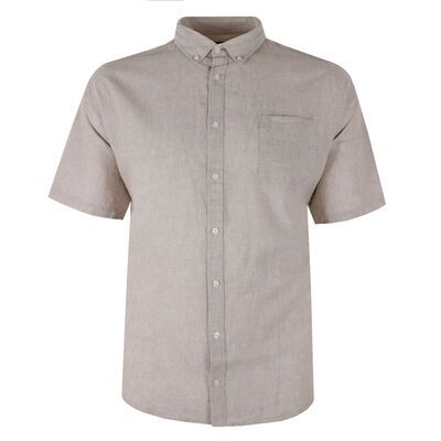 NORTH 56° NESSO LINEN BLEND S/S SHIRT-sale clearance-BIGGUY.COM.AU