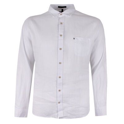 PILBARA 055 LINEN L/S SHIRT-shirts casual & business-BIGGUY.COM.AU