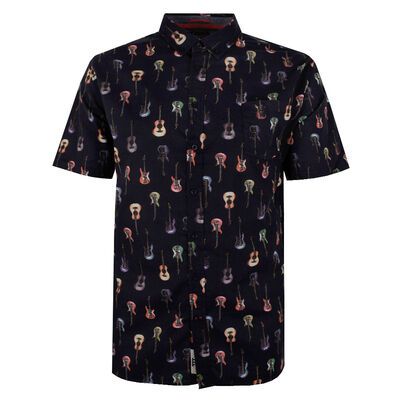 DUKE BARRATT GUITAR S/S SHIRT-sale clearance-BIGGUY.COM.AU