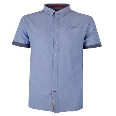 DUKE HAZELWOOD LINEN BLEND S/S SHIRT-sale clearance-BIGGUY.COM.AU
