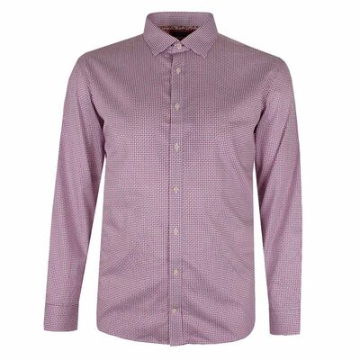 BROOKSFIELD BRICK-WEAVE L/S BUSINESS SHIRT-sale clearance-BIGGUY.COM.AU