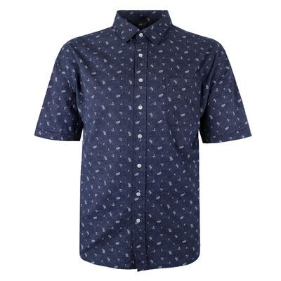 BLUE HORIZON 891 LEAF S/S SHIRT-sale clearance-BIGGUY.COM.AU
