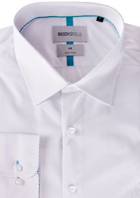 BROOKSFIELD 406 TEXTURE L/S BUSINESS SHIRT-tall range-BIGGUY.COM.AU