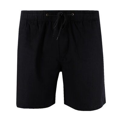 ATLAS LINEN BLEND ELASTIC WAIST SHORT-sale clearance-BIGGUY.COM.AU