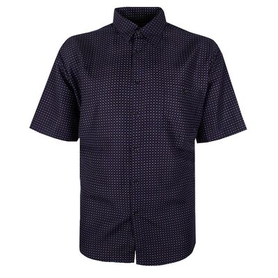 CIPOLLINI 33 GEO MICROFIBRE S/S SHIRT-shirts casual & business-BIGGUY.COM.AU