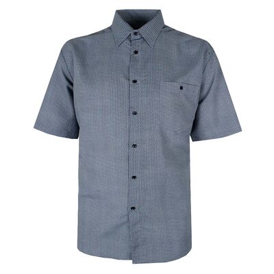 CIPOLLINI 5 GEOMETRIC S/S SHIRT-shirts casual & business-BIGGUY.COM.AU