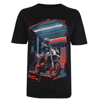BRONCO MOTOR CROSS BIKE T-SHIRT-tshirts & tank tops-BIGGUY.COM.AU