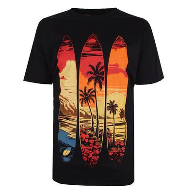 BRONCO TRIPLE SURFBOARD TSHIRT-tshirts & tank tops-BIGGUY.COM.AU