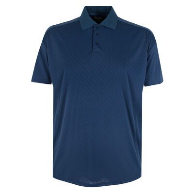 ATLAS AZTEC WEAVE PERFORM STRETCH POLO-sale clearance-BIGGUY.COM.AU