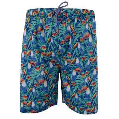 KAM COLOURFUL TOUCAN BAORDSHORTS-sale clearance-BIGGUY.COM.AU