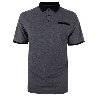 KAM DOBBY WEAVE CHEST POCKET POLO-sale clearance-BIGGUY.COM.AU