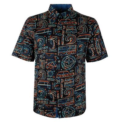 KAM VIBRANT SURF S/S SHIRT-sale clearance-BIGGUY.COM.AU