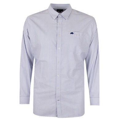 RAGING BULL POCKET STRIPE L/S SHIRT-sale clearance-BIGGUY.COM.AU