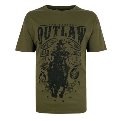 BRONCO OUTLAW T-SHIRT-tshirts & tank tops-BIGGUY.COM.AU
