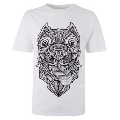 BRONCO HAPPY DOG T-SHIRT-tshirts & tank tops-BIGGUY.COM.AU