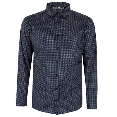 BROOKSFIELD TRI STRETCH L/S BUSINESS SHIRT-sale clearance-BIGGUY.COM.AU