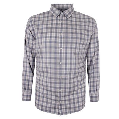 GAZMAN TWILL 25 CHECK L/S SHIRT-sale clearance-BIGGUY.COM.AU