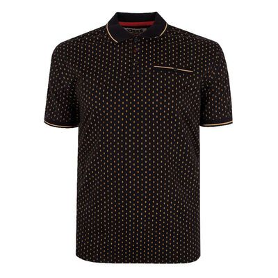 DUKE RAUL JACQUARD POLO-polos-BIGGUY.COM.AU