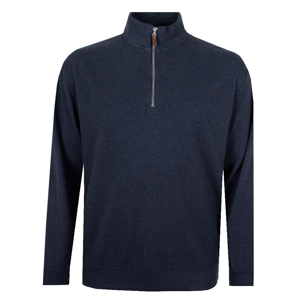 BACKBAY BUBBLE INDIGO ¼ ZIP PULLOVER