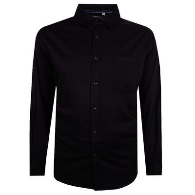 BACKBAY PLAIN RIBBED L/S SHIRT-sale clearance-BIGGUY.COM.AU