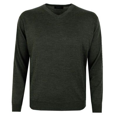 ANSETT MERINO V NECK PULLOVER-knitwear-BIGGUY.COM.AU