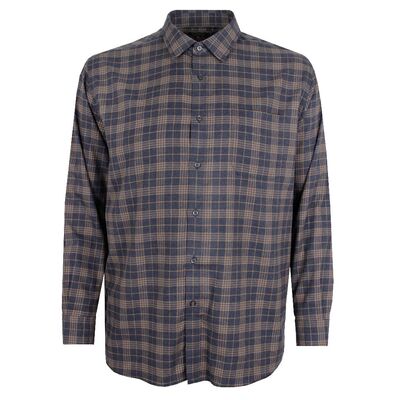 GAZMAN BRUSHED TWILL CHECK L/S-sale clearance-BIGGUY.COM.AU