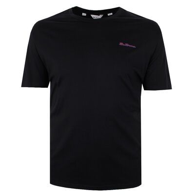 BEN SHERMAN SILICONE BADGE T-SHIRT-tshirts & tank tops-BIGGUY.COM.AU