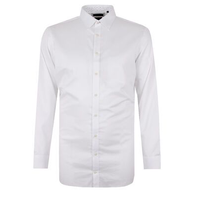 BROOKSFIELD DIAMOND 44 TALL L/S BUSINESS SHIRT-tall range-BIGGUY.COM.AU