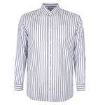 JACK & JONES OXFORD STRIP L/S SHIRT-new arrivals-BIGGUY.COM.AU