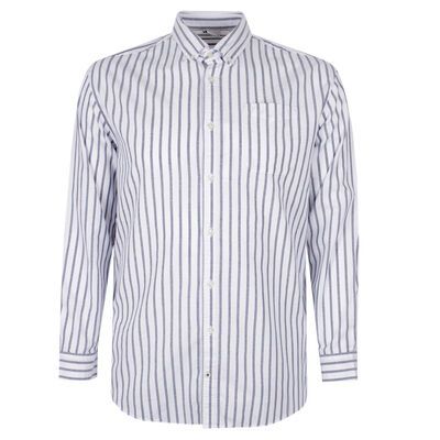 JACK & JONES OXFORD STRIP L/S SHIRT-sale clearance-BIGGUY.COM.AU