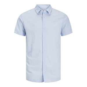 JACK & JONES PLAIN LINEN MIX S/S SHIRT