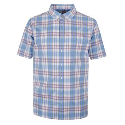 BEN SHERMAN CHECK 57 S/S SHIRT-shirts casual & business-BIGGUY.COM.AU