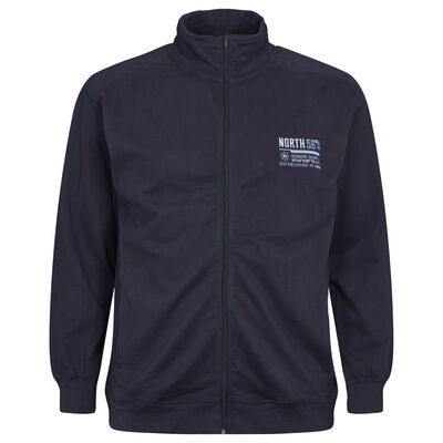 NORTH 56° NORDIC SUP ZIP SWEAT TOP-fleecy tops & hoodies-BIGGUY.COM.AU