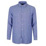 GAZMAN 250 FRENCH LINEN L/S SHIRT-new arrivals-BIGGUY.COM.AU