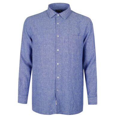 GAZMAN 250 FRENCH LINEN L/S SHIRT-shirts casual & business-BIGGUY.COM.AU