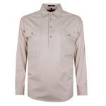PILBARA CLOSED FRONT L/S SHIRT-shirts casual & business-BIGGUY.COM.AU