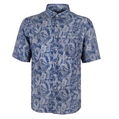 BACKBAY FOND LINEN S/S SHIRT -sale clearance-BIGGUY.COM.AU