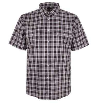 CIPOLLINI 2 POCKET PLAID S/S SHIRT-shirts casual & business-BIGGUY.COM.AU